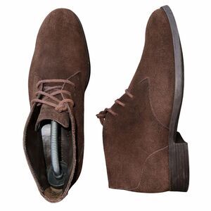 Cole Haan Men 8M Brown Suede Chukka Boots Lace Up Desert Ankle Dress Shoes
